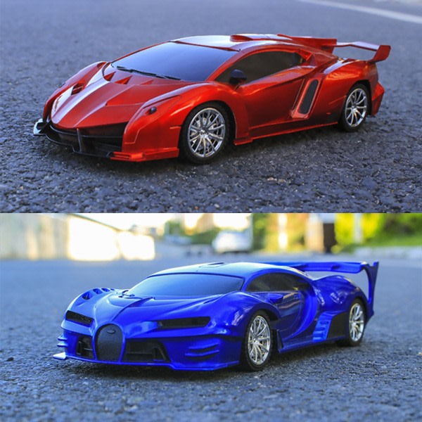 1:18 4-kanavainen RC-auto LED-valoilla 2.4G Radio Kaukosäädin Autot Type C