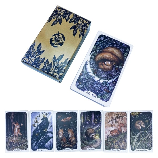 12*7CM Savu Tuhka & Hiillos Tarot-kortti Divination Deck Party Boar Monivärinen yksi koko Multicolor one size