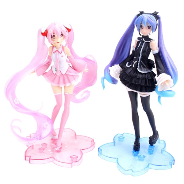 Animedocka Sakura Hatsune Miku PVC Actiondocka Modell Vacker One Size One Size