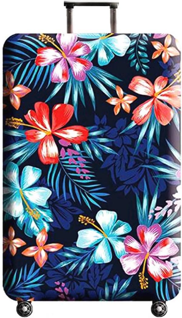 Resväskeskydd Passar 18-32 Tums Resväskor, Blomdesign Flower L
