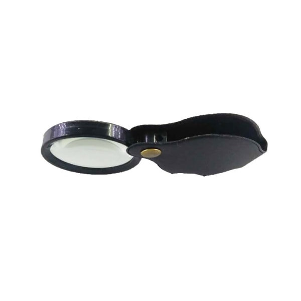 5 stk Mini leselupe lommeforstørrelsesglass x10 sammenleggbar lommeforstørrelsesglass sklisikker mykt gummihåndtak for vitenskapelige bøker Aviser, lesing, insekter