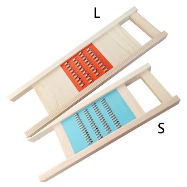 Hållbar kålhackare i trä, fruktpotatis, kålrivare, lätt att använda, hållbara verktyg, present till matlagning, ergonomisk design L