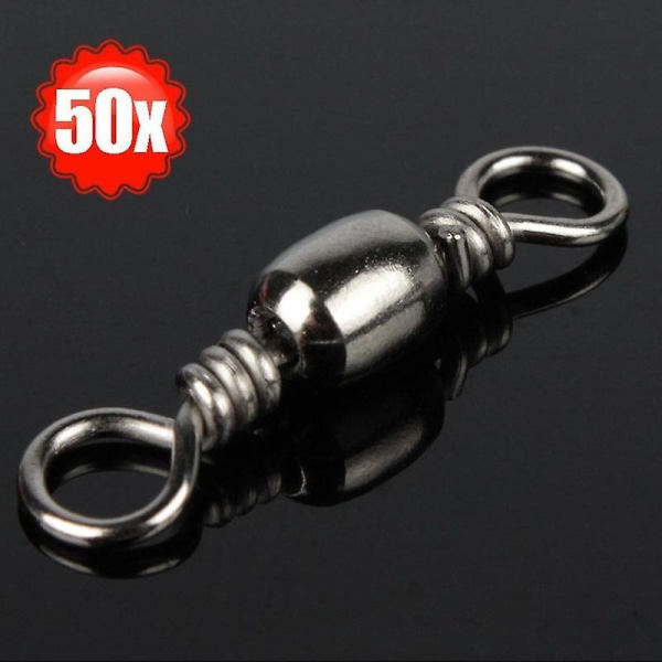 50 st tunnformad roterande skarvfiske Solid ring skarv fiskeredskap 8-formad