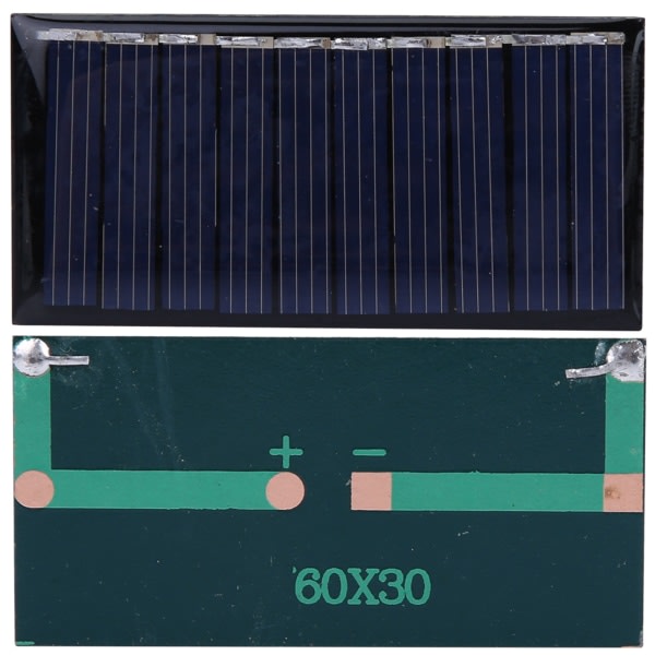 50MA 5V Mini Solpanel Batterilader Polykrystallinsk Silikon Udendørs Opladning Power