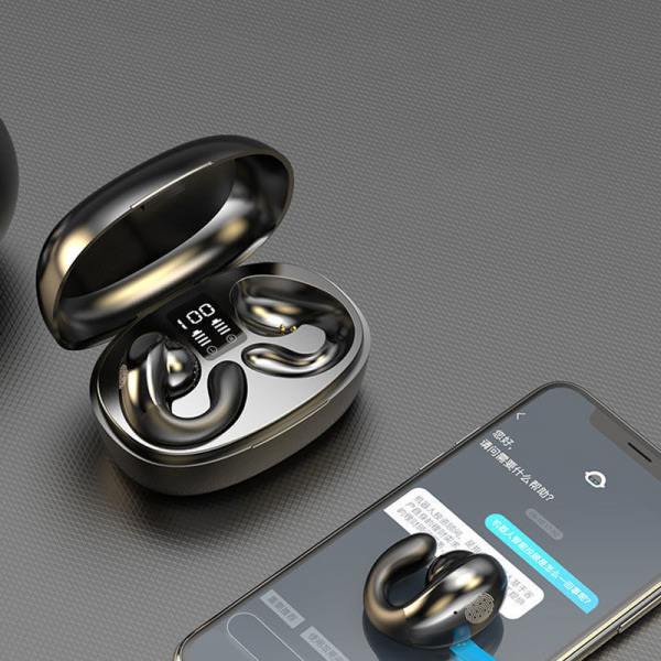 Øreclips Knogleledning Bluetooth Hovedtelefoner Trådløse Hovedtelefoner 4(S29 Beige)