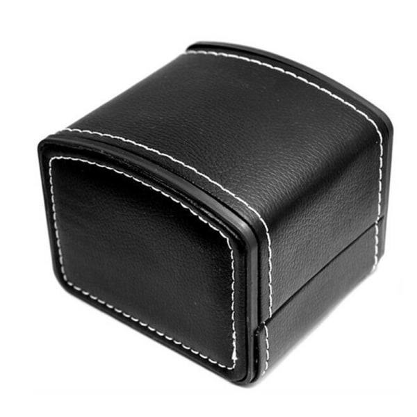 Kannettava kello PU - kellokotelo Säilytyslaatikko Musta one size Black one size