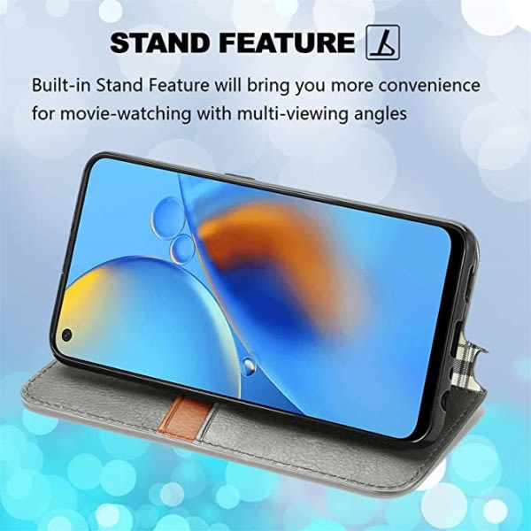 Kotelo yhteensopiva Samsung A53 5G:n kanssa, kirjan taittuva läppäkotelo jalustalla Korttipaikka Magneettinen suljin Galaxy A53 5G:lle (harmaa)