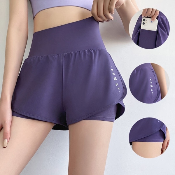 Sportshorts Activewear Dam löparshorts med dubbla lager Yo black XL black XL