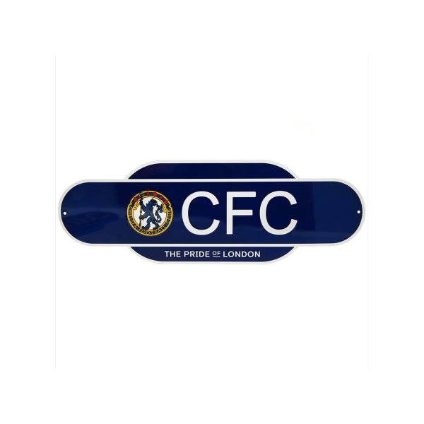 Chelsea FC Retro Years Plaque One Size Blå/Vit Blå/Vit One Size