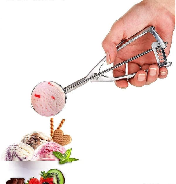 Iskrem Scoop Sett - Liten/1 scoop, Medium/2 scoops, Stor/3 scoops