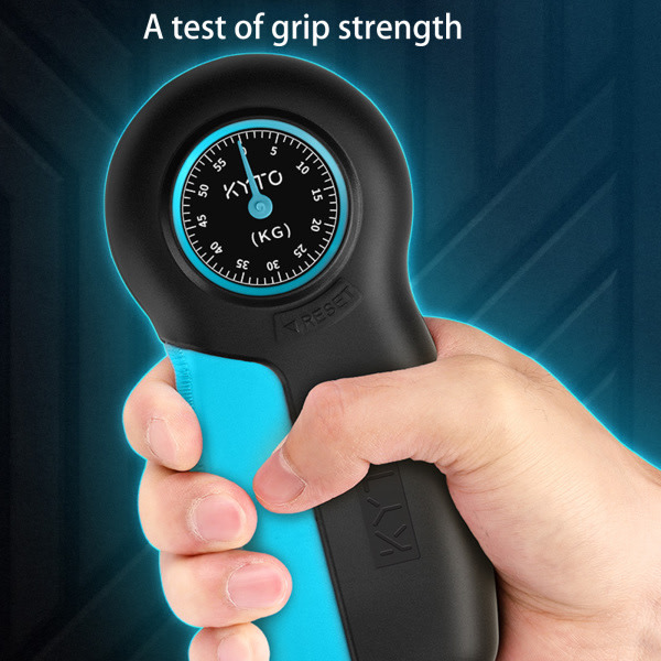 Hånddynamometer Grip Power Styrkemåling Måler Fitness Trening Gripper Blå