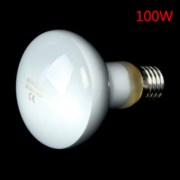 UVA+UVB Reptillampe Glödlampa Sköldpadda Sola UV-lampe Opvarmning Hvid 100W White 100W