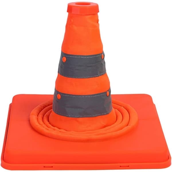 Pack 15,5 tum Hopfällbara Trafikkoner Multifunktionell Reflex Säkerhetskon (4)
