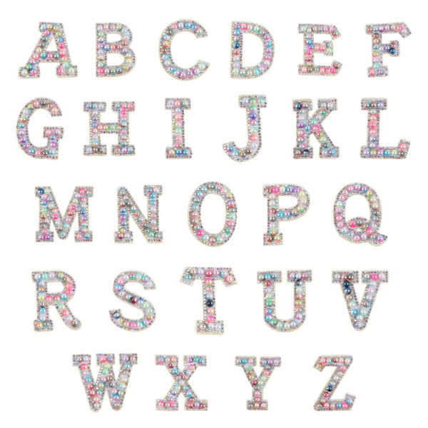 26-bitars lapp A-Z Alfabetets brevklistermerke, bokstavslapp