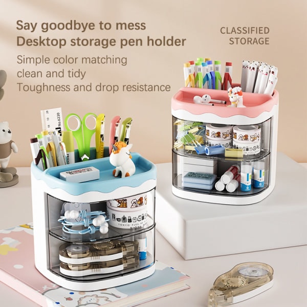 Praktisk multifunktionel organizer Penneholder kosmetik A1