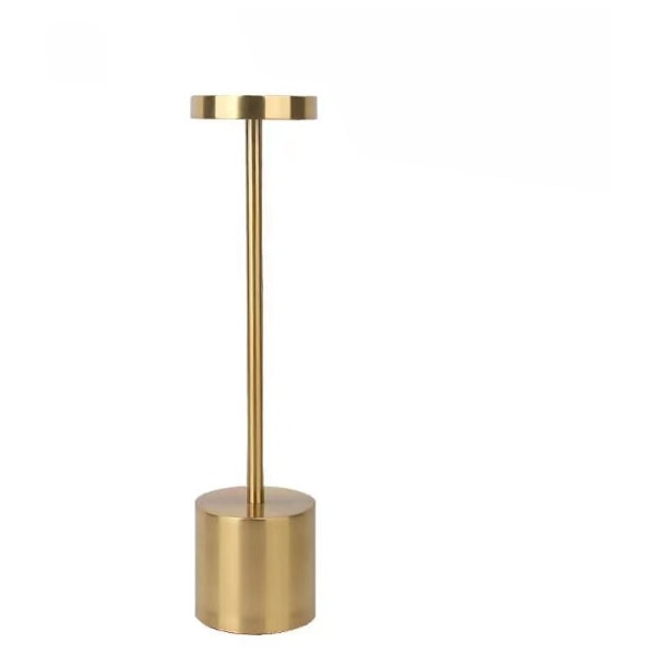 3600mAh Trådlös Uppladdningsbar LED Skrivbordslampa, 3 Färglägen, USB-design i Metall för Sängbord, Uteplats & Restauranganvändning