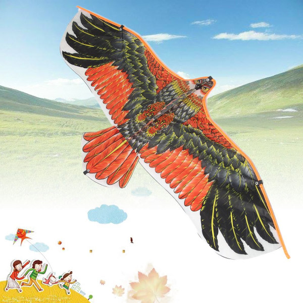 1,1 m Eagle Kite med 30 meter draklinje orange