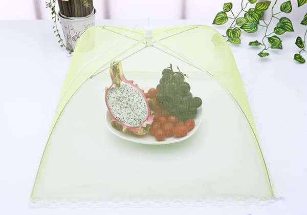 Pop Up Mesh Mattskydd 4-Pack Stor Återanvändbar Vikbar Insektsskyddstält Blue