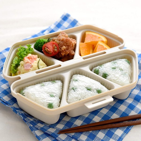 Triangel Sushi Form Press Triangel Rice Ball Makers Mould Bento Beige Onesize Beige Onesize