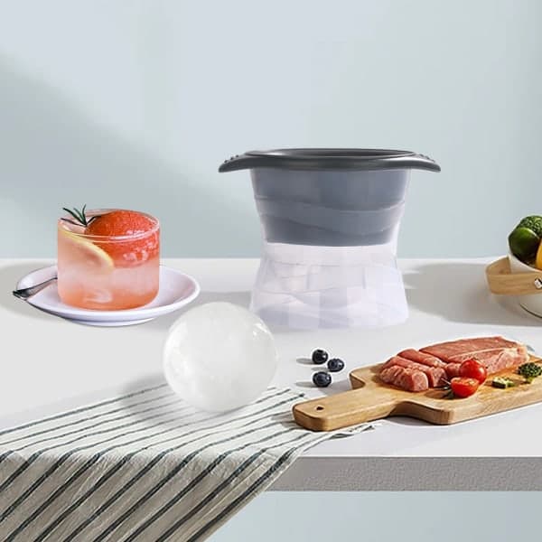 Rosa stora sfäriska isbrickor 6 cm set om 2 CDQ
