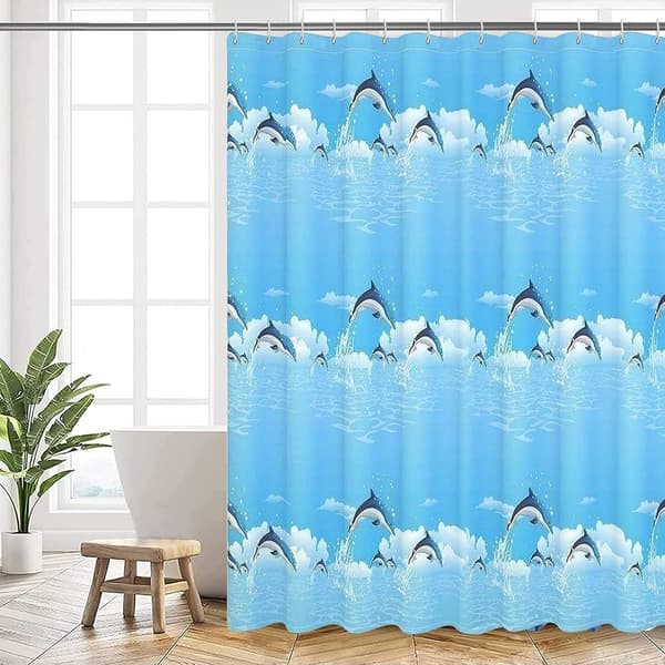 Vattenavvisande duschdraperi, PVEA, 1 styck, 180x200cm