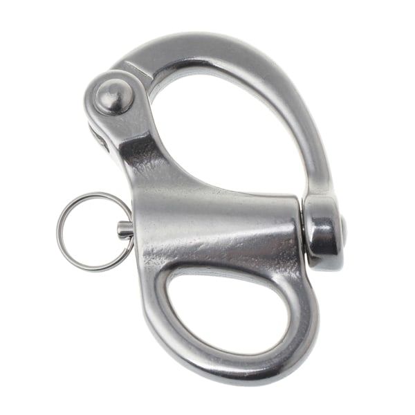 Metallrigg Segling Fast Bail Snap Shackle Fixed Eye Snap Hook Segelbåt 96mm