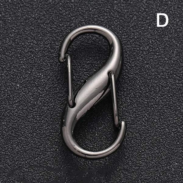 5 ST Karbinhake Legering S-formad fjäder åtta teckens spänne Ant D 5PCS D 5PCS