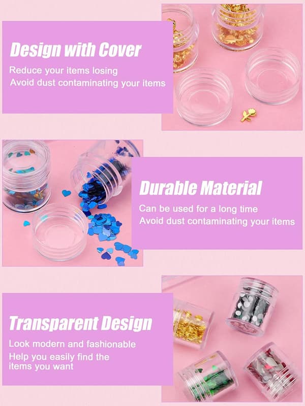 Transparent oppbevaringsboks med 30 rom