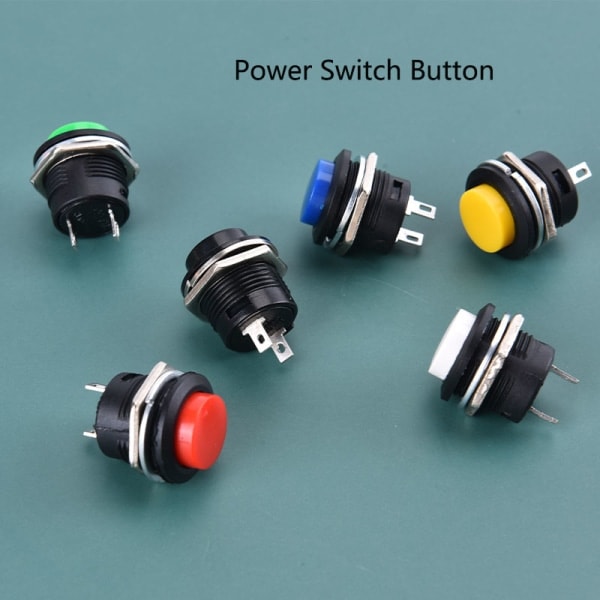 16mm 12V-24V vanntett bil LED Power Push Button Momentary Swi 1 1