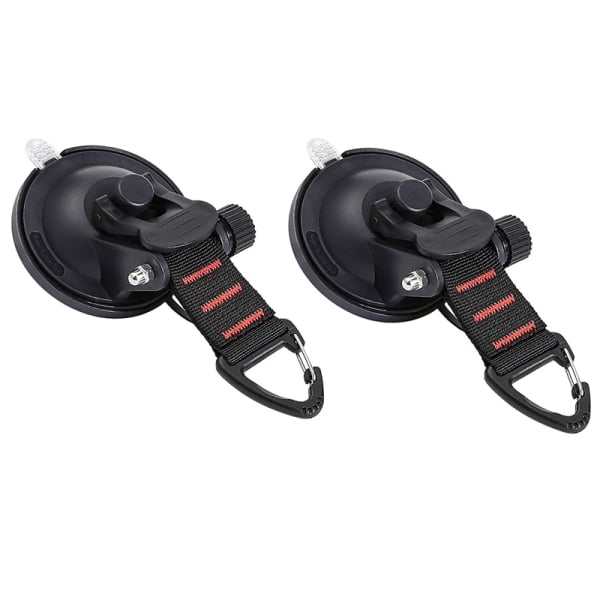 Sugkoppskrokar för Bil 2-pack Sugkopp presenning Tillbehör Camping sugkoppsankare med fästkrok Fixeringstält Sugkopp för tält