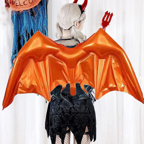 Jätte 4D Halloween fladdermusvingar bak hängande folie heliumballong i A2 onesize A2 onesize