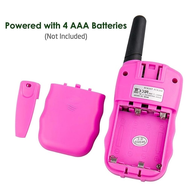 Barn Walkie Talkies 3-pakning, 2-veis radioleker for gutter og jenter