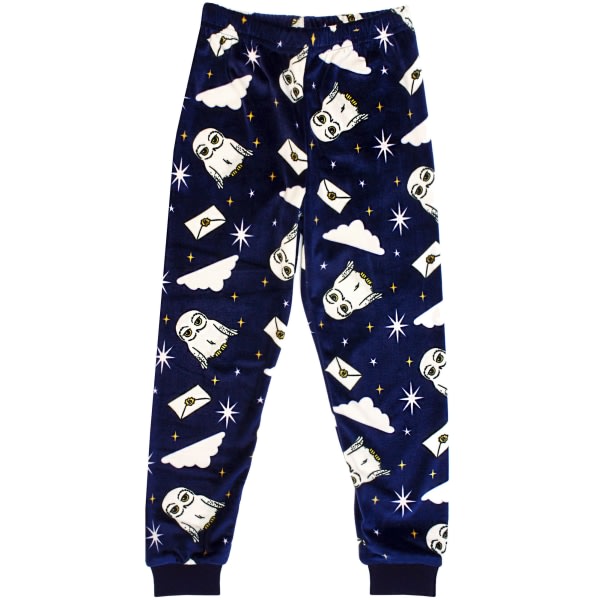 Harry Potter Girls Hedwig Fleece Lang Pyjamas Set 12-13 år af Off White/Navy 12-13 år