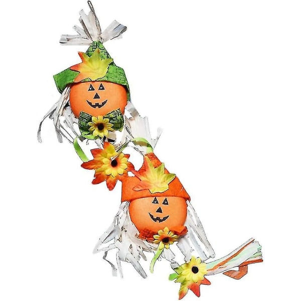 Halloween-haamu-pelätin riippuva noita pystysuora kurpitsa nauha