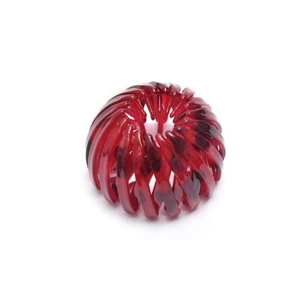 Linnunpesä-hiusklipsi, poninhäntäpidike, linnunpesä-hiuspanta bright red