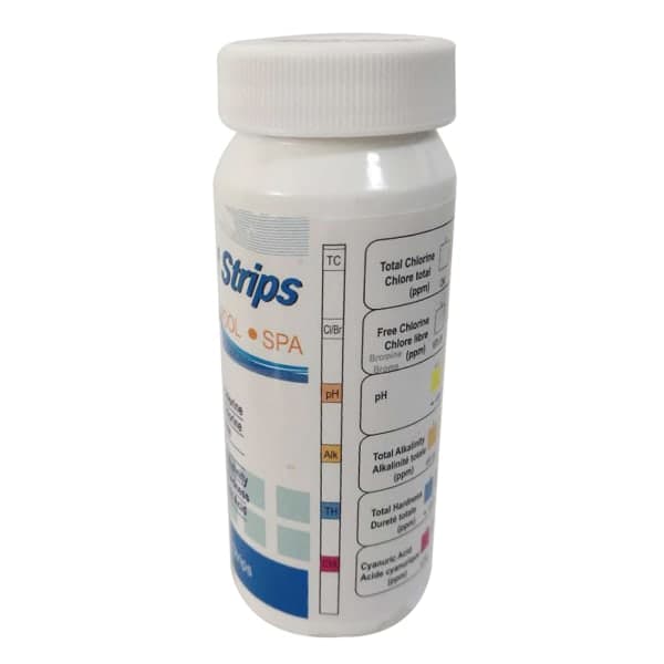6 i 1 pool PH klor spa bromsyra teststicka cya White onesize White onesize