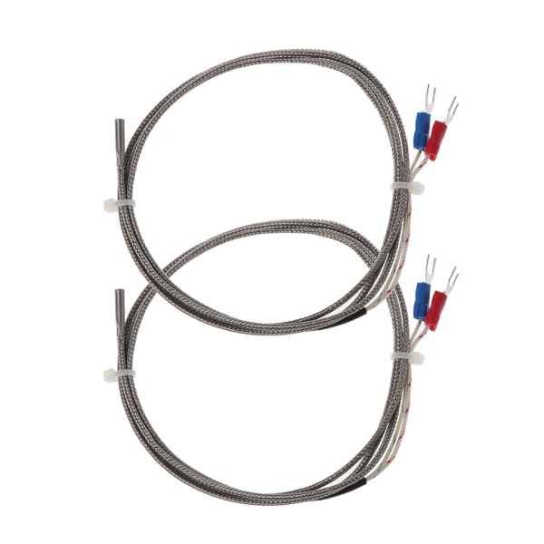 2 kpl K-tyypin mini-kosketuslämpöpari-anturi lämpötilan mittaukseen, mittausalue 0-600 °C