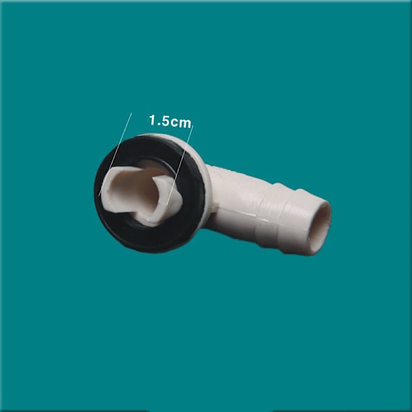 AC Dreneringsslange Albuekobling 15mm (3/5 Tommer) med Gummiring for Split & Vindus Enheter