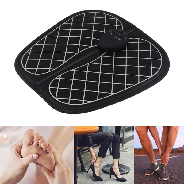Elektrisk uppvärmd Comfort Ben Foot Massager Shiatsu Knådning Circ Black one size Black one size