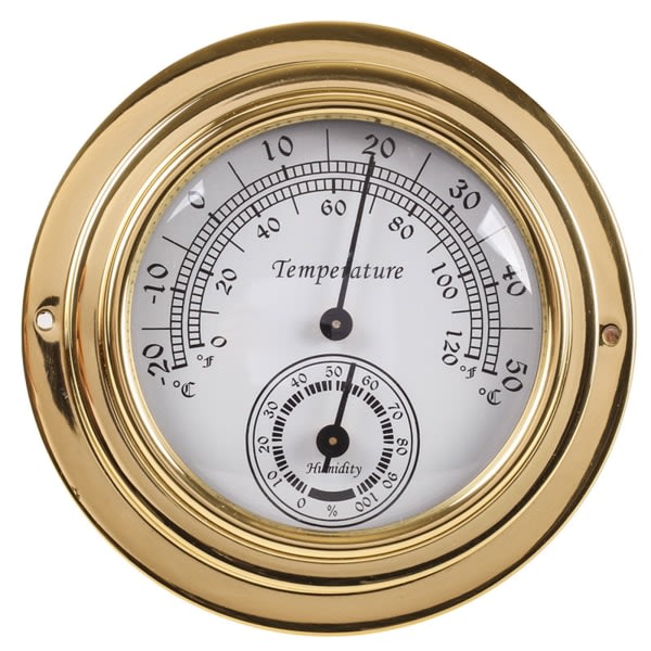 Temperatur Fuktighetsmål Barometer Termometer Hygrometer Klokke for Tide Clo null - 6