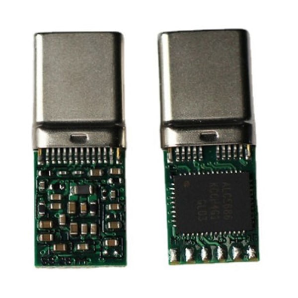 ALC5686 Chip Type-C Digital o Hörlurskontakt DAC-avkodningsanslutning Sølv onesize