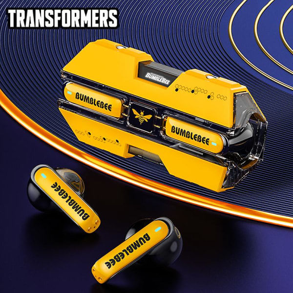 Transformers Tf-t01 Tws Ørepropper Bluetooth 5.3 Trådløse Ørepropper Lav latens Hifi Stereo Headset Gaming Musikk Dual Mode Earbuds (FMY) Blå Blue