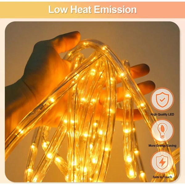 LED ljusslinga utomhus/inomhus belysning ljusslinga 30M varmvit
