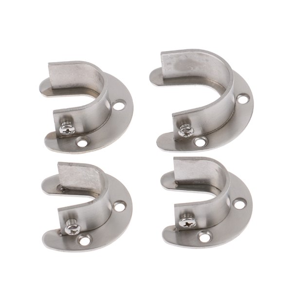 19/22/25/32 mm Vaatekaapin kiinnitys Ruostumaton teräs Tanko holkki Laippa Hopea A1 Silver A1