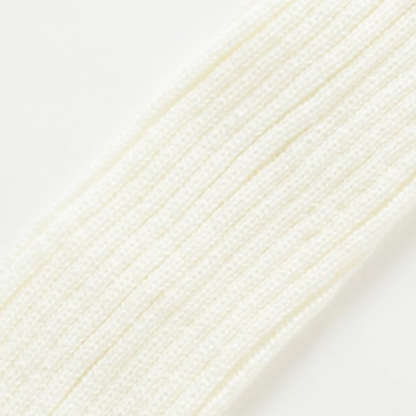 Lange sokker til damer, høst vinter benvarmere strikkede fodvarmere White ONESIZE White ONESIZE