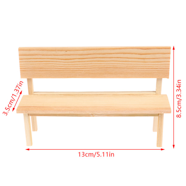 1. dukkehus miniature simulering park bænk model diy adgang