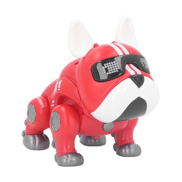 Elektroninen lemmikkikoiran lelu Kosketustunnistin Älykäs tanssiva robottikoira lapsille, lapsille punainen