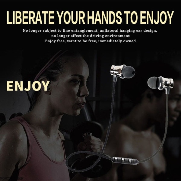XT11 In-Ear Bluetooth Sports Magnetisk Headset med stereomusikhörlurar blå blue
