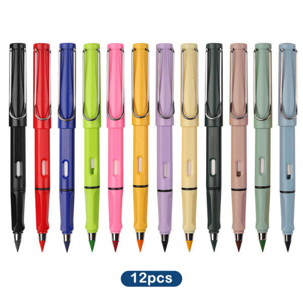 12 stk. farverige penne til kunstmaling, pen, skoleartikler, studerende, multifarvet 14 Multicolor 14