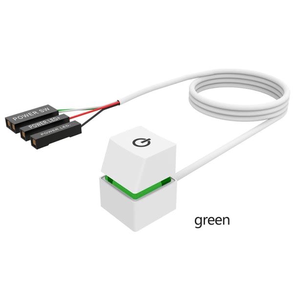 2M Colorful Lights Stationær datamaskin Power PC Moderkort Grønn én størrelse Green one  size